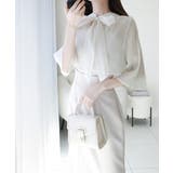 【mily bilet】透け感コーデ でつくる、映えガーリー。前後2WAY花柄シ… | Classical Elf  | 詳細画像11 