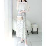 【mily bilet】透け感コーデ でつくる、映えガーリー。前後2WAY花柄シ… | Classical Elf  | 詳細画像4 