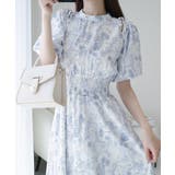 アイボリー | 【mily bilet】爽やかで優雅な大人フェミニン。肩開きリボン２WAY花柄バ… | Classical Elf 