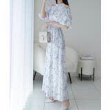 【mily bilet】爽やかで優雅な大人フェミニン。肩開きリボン２WAY花柄バ… | Classical Elf  | 詳細画像5 