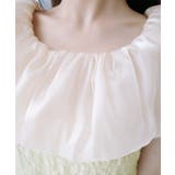 【mily bilet】甘さと気品を一枚に。ビッグオーガンジーケープ付きオフショ… | Classical Elf  | 詳細画像19 