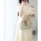 【mily bilet】甘さと気品を一枚に。ビッグオーガンジーケープ付きオフショ… | Classical Elf  | 詳細画像1 