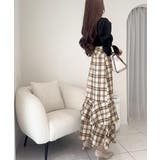 愛され要素がぎゅっと盛り♪シャツ襟チェックアシメフリルドッキングロングワンピース… | Classical Elf  | 詳細画像8 