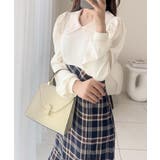 愛され要素がぎゅっと盛り♪シャツ襟チェックアシメフリルドッキングロングワンピース… | Classical Elf  | 詳細画像11 