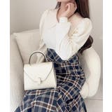 愛され要素がぎゅっと盛り♪シャツ襟チェックアシメフリルドッキングロングワンピース… | Classical Elf  | 詳細画像12 