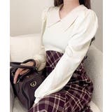 愛され要素がぎゅっと盛り♪シャツ襟チェックアシメフリルドッキングロングワンピース… | Classical Elf  | 詳細画像19 