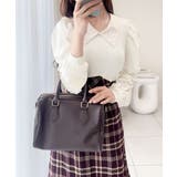 愛され要素がぎゅっと盛り♪シャツ襟チェックアシメフリルドッキングロングワンピース… | Classical Elf  | 詳細画像20 