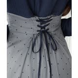 清楚見えする切り替え配色フレア袖ドッキングワンピース | Classical Elf | 詳細画像24