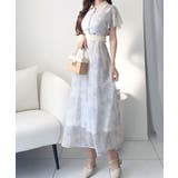 【mily bilet】夏を涼む相棒ワンピ♪水彩フラワーが上品。シアーフローラル… | Classical Elf  | 詳細画像3 