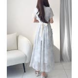 【mily bilet】夏を涼む相棒ワンピ♪水彩フラワーが上品。シアーフローラル… | Classical Elf  | 詳細画像6 