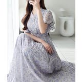 【mily bilet】水彩調の花柄が目を惹く、大人の袖フリルプリーツワンピース… | Classical Elf | 詳細画像13
