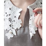 【mily bilet】贅沢な花柄レースが導く、大人の気品。襟配色レースリネンラ… | Classical Elf | 詳細画像39