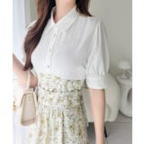 【mily bilet】“似合うね”がもらえる、愛されシルエット。無地シャツ×花… | Classical Elf  | 詳細画像5 