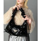 ブラック | 見た目以上の収納力。クラッキングエナメル2WAYドロストハンドルリボンデザインハ… | Classical Elf