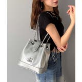 シルバー | 高見え×機能性。わがまま叶える、最強おでかけバッグ♪ロゴプレート使いチェーン巾着… | Classical Elf