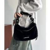 ふんわり華やぎのアイテム。ロゴプレート使いボリュームファーバッグ | Classical Elf  | 詳細画像11 