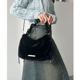 ふんわり華やぎのアイテム。ロゴプレート使いボリュームファーバッグ | Classical Elf  | 詳細画像14 