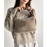 ふんわり華やぎのアイテム。ロゴプレート使いボリュームファーバッグ | Classical Elf  | 詳細画像19 