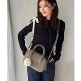 甘い見た目で実力派♪エンボスロゴスウェードライクミニボストンバッグ | Classical Elf | 詳細画像6