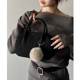 甘い見た目で実力派♪エンボスロゴスウェードライクミニボストンバッグ | Classical Elf | 詳細画像11