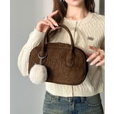 甘い見た目で実力派♪エンボスロゴスウェードライクミニボストンバッグ | Classical Elf | 詳細画像26