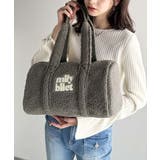 【mily bilet】ふわもこ感がたまらない主役バッグ♪ロゴ刺繍ボアボストンバ… | Classical Elf  | 詳細画像8 