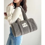 【mily bilet】ふわもこ感がたまらない主役バッグ♪ロゴ刺繍ボアボストンバ… | Classical Elf  | 詳細画像10 