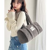 【mily bilet】ふわもこ感がたまらない主役バッグ♪ロゴ刺繍ボアボストンバ… | Classical Elf  | 詳細画像11 