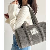 【mily bilet】ふわもこ感がたまらない主役バッグ♪ロゴ刺繍ボアボストンバ… | Classical Elf  | 詳細画像12 