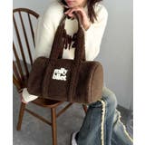 【mily bilet】ふわもこ感がたまらない主役バッグ♪ロゴ刺繍ボアボストンバ… | Classical Elf  | 詳細画像22 