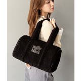 【mily bilet】ふわもこ感がたまらない主役バッグ♪ロゴ刺繍ボアボストンバ… | Classical Elf  | 詳細画像1 