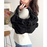 2way仕様で、コーデ自在。スウェード風ギャザーデザインハンドバッグ | Classical Elf | 詳細画像9