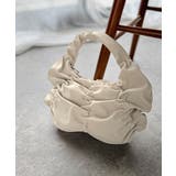 2way仕様で、コーデ自在。スウェード風ギャザーデザインハンドバッグ | Classical Elf | 詳細画像20