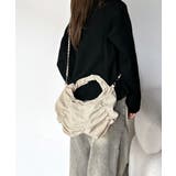 2way仕様で、コーデ自在。スウェード風ギャザーデザインハンドバッグ | Classical Elf | 詳細画像5