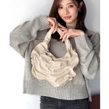 2way仕様で、コーデ自在。スウェード風ギャザーデザインハンドバッグ | Classical Elf | 詳細画像6