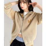 街中で目を惹く、洗練されたデザイン。ミックスライクダブルジップニットカーディガン… | Classical Elf  | 詳細画像8 