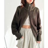 街中で目を惹く、洗練されたデザイン。ミックスライクダブルジップニットカーディガン… | Classical Elf  | 詳細画像52 