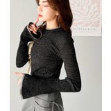 【mily bilet】きらめきと上品さ溢れる。ラメ入りリブプチハイ袖フレアニッ… | Classical Elf  | 詳細画像13 