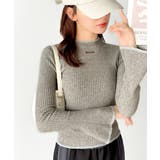 【mily bilet】きらめきと上品さ溢れる。ラメ入りリブプチハイ袖フレアニッ… | Classical Elf  | 詳細画像20 