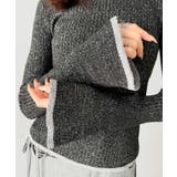 【mily bilet】きらめきと上品さ溢れる。ラメ入りリブプチハイ袖フレアニッ… | Classical Elf  | 詳細画像30 