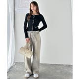 【mily bilet】女性らしさ漂う。裾配色ロゴ刺繍コンパクトニットカーディガ… | Classical Elf  | 詳細画像15 