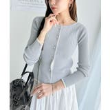 【mily bilet】女性らしさ漂う。裾配色ロゴ刺繍コンパクトニットカーディガ… | Classical Elf  | 詳細画像17 