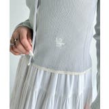 【mily bilet】女性らしさ漂う。裾配色ロゴ刺繍コンパクトニットカーディガ… | Classical Elf  | 詳細画像33 