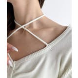 デコルテ華奢魅せ。チョーカー紐＆ブローチ付き胸シャーリングニットプルオーバー | Classical Elf  | 詳細画像31 