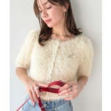 ふんわり大人可愛い。ラメシャギーブローチ付きワンオフショル前後2WAYカーディガ… | Classical Elf | 詳細画像8