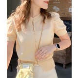 アイボリー | 着回し力無限大。パフスリーブ2WAYサマーニットカーディガン | Classical Elf 