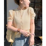 着回し力無限大。パフスリーブ2WAYサマーニットカーディガン | Classical Elf  | 詳細画像3 