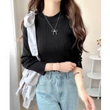 【mily bilet】大人可愛い素材とシルエット♪袖ボタン使いランダムリブニッ… | Classical Elf  | 詳細画像9 