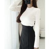 【mily bilet】大人可愛い素材とシルエット♪袖ボタン使いランダムリブニッ… | Classical Elf  | 詳細画像2 