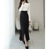 【mily bilet】大人可愛い素材とシルエット♪袖ボタン使いランダムリブニッ… | Classical Elf  | 詳細画像5 